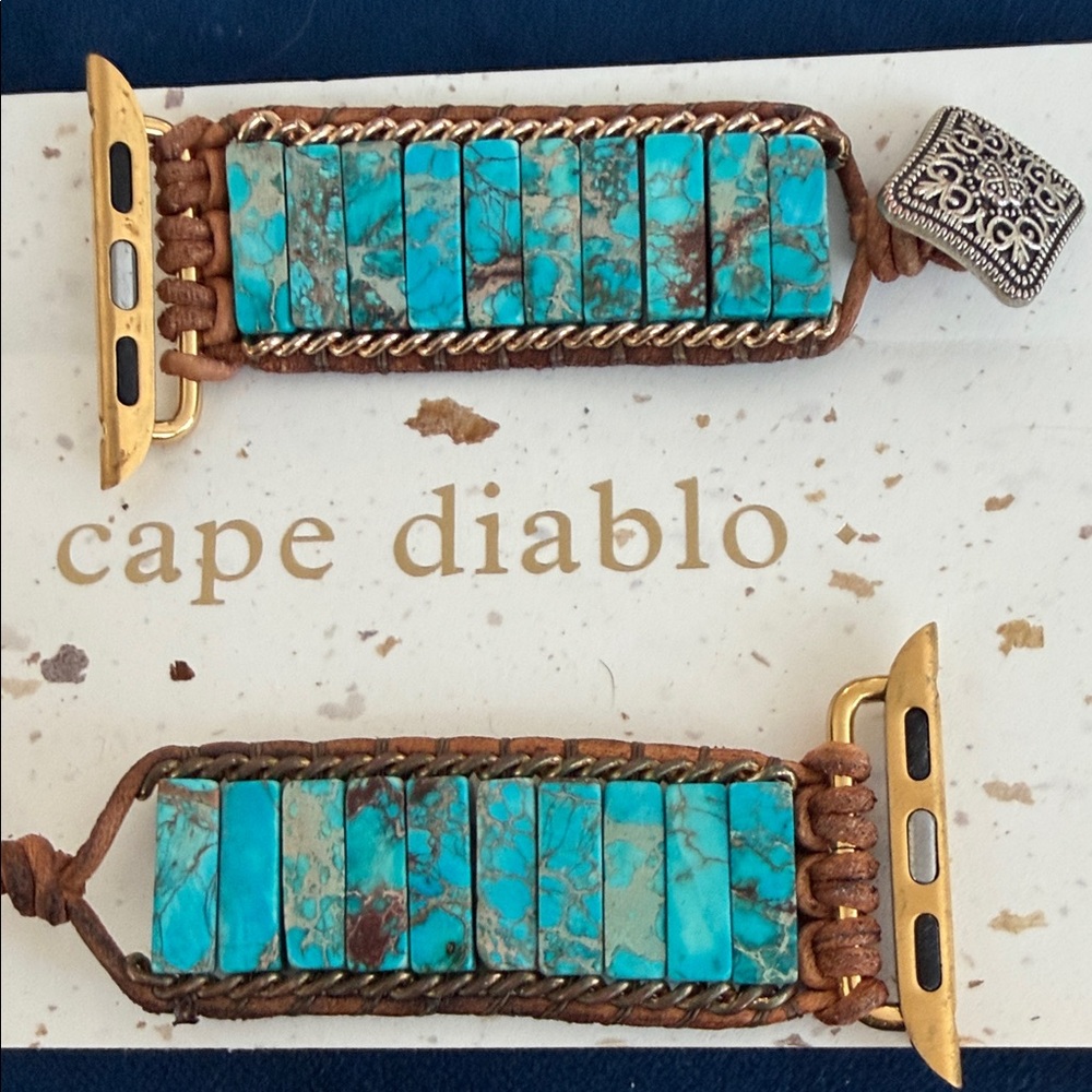 Cape Diablo Turquoise and Brown Watch Band